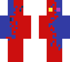 blue and red