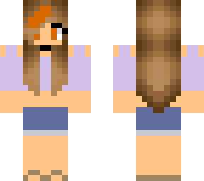 brown hair girl in sandals