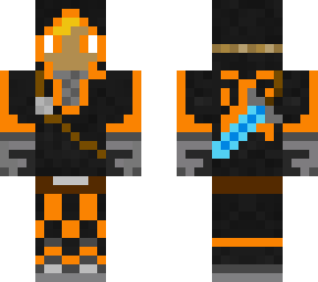 me in orange badboyhalo suit