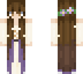 moon's skin with a dress