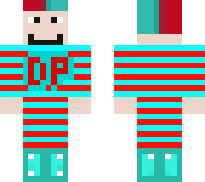 new dp skin ( red + light blue combo)