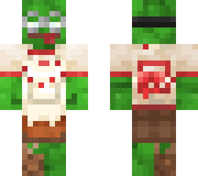 silly zombie with googles