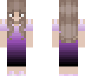 arcadia in a purple dress