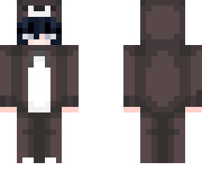 bear onesie boy - dark hair