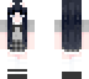 school girl - dark hair