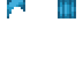 feminine short haircut in cyan