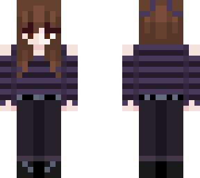 purple grunge brown hair