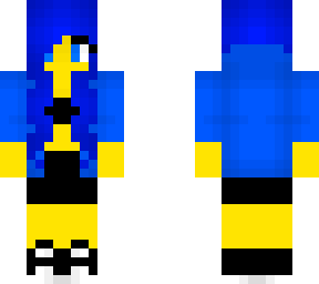 female - blue jacket