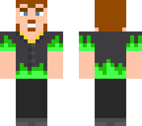 Green Flame Ricky TPB | Minecraft Skin