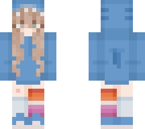 blond girl in shark hoodie with pride sock