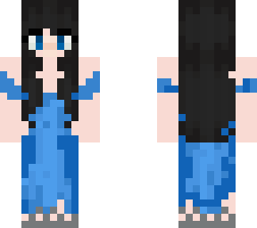 cute girl w/ blue dress