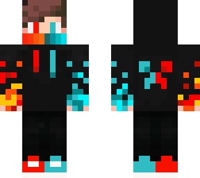 fire/ice gamer hoodie