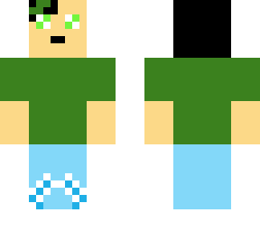 green haired kid