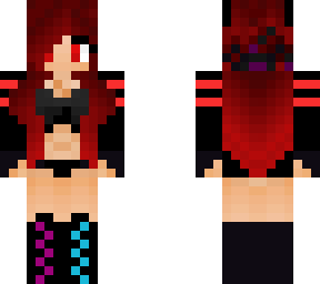 red hair girl with different colored shoes/socks