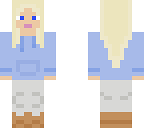blonde hoodie girl