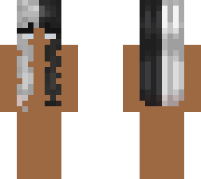 white and black hair base - dark skin