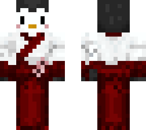 yukata penguin red