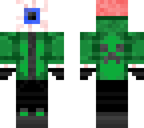 eye man, green & black