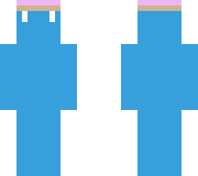 light blue skin with hat