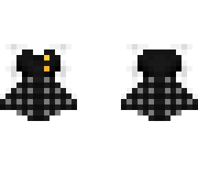 ob - black top, white sleeves & plaid skirt v2