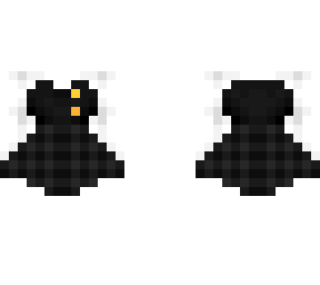 ob - black top, white sleeves & plaid skirt v3