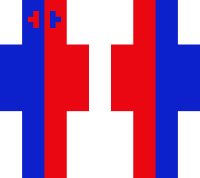 red and blue