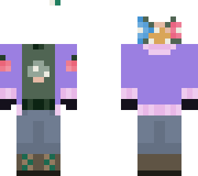 base - floral-mushroom outfit w/ flower-mushroom crown