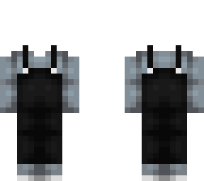 ob - steel blue top w/ black overalls