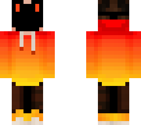 orange masked fire gamer
