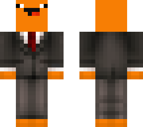 orange noob in suit