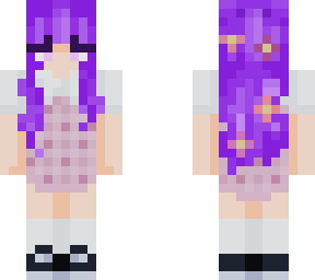 purple girl in plaid dress with spacebuns (3px)