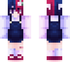 blue and pink