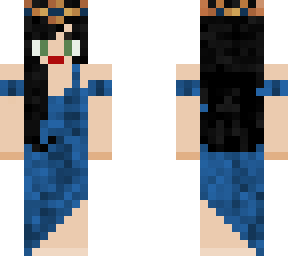 blue dress