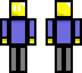 gold cube man