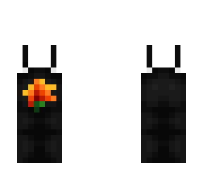 ob - black overalls w/ fire rose