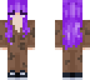 purple girl in cookie onesie with spacebuns
