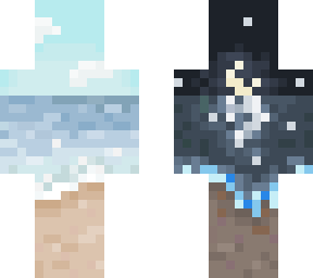 beach pixel art day/night