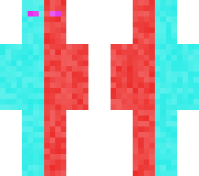 blue and red double