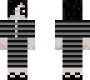 goth stripped swim suit
