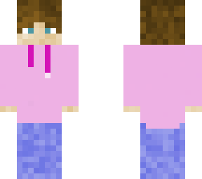 pink hoodie