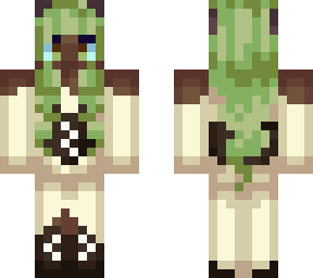 ram girl green hair