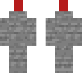 stone with hat