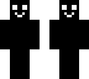 black with white face