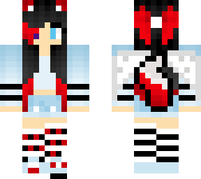 kinda demon and kinda angel wolf cute girl