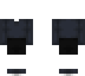 ob - blueish gray top w/ black skirt