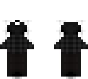 ob - dark plaid dress w/ top & stockings