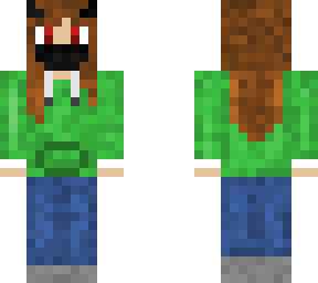 slim green hoodie girl