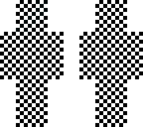 checkered