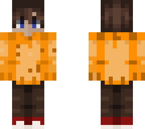 orange sweater