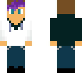 purple haired 2wo tone